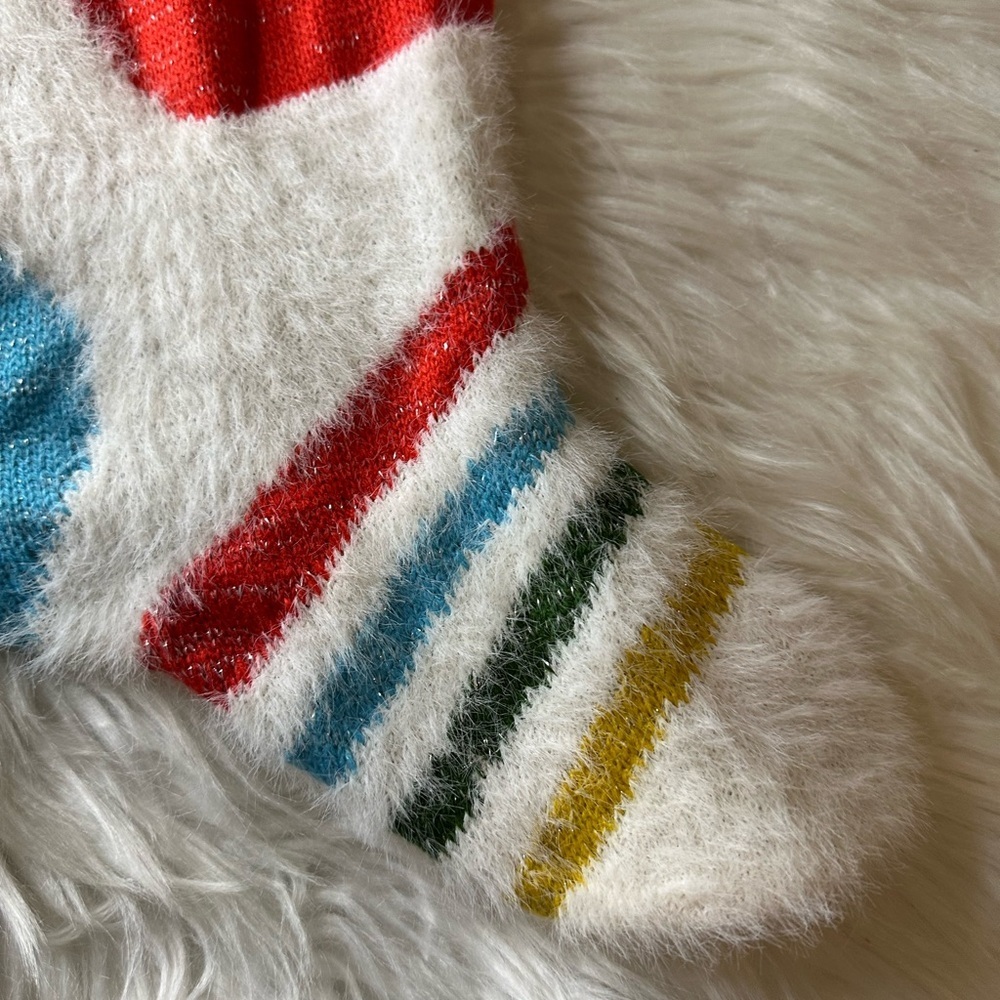 🩷5/$10 Colorful Fuzzy Pet Christmas Stocking - Picture 2 of 7